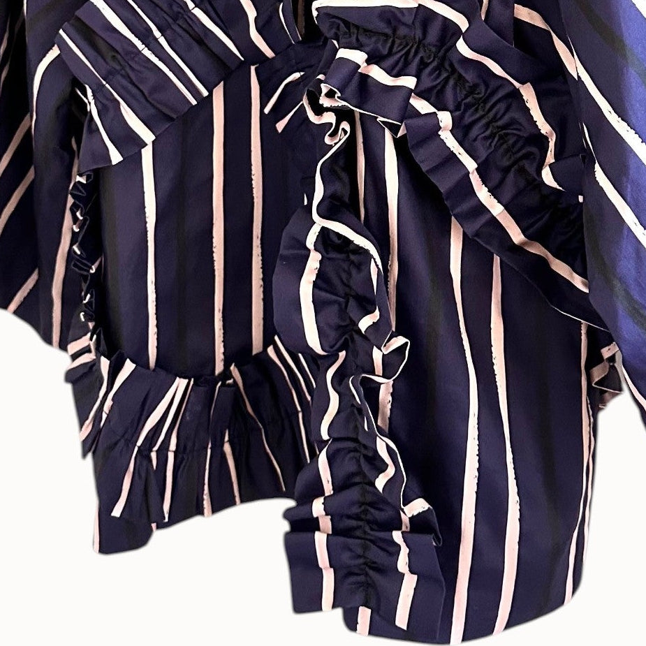 Ocean Stripe Haori / Frill Study No.04