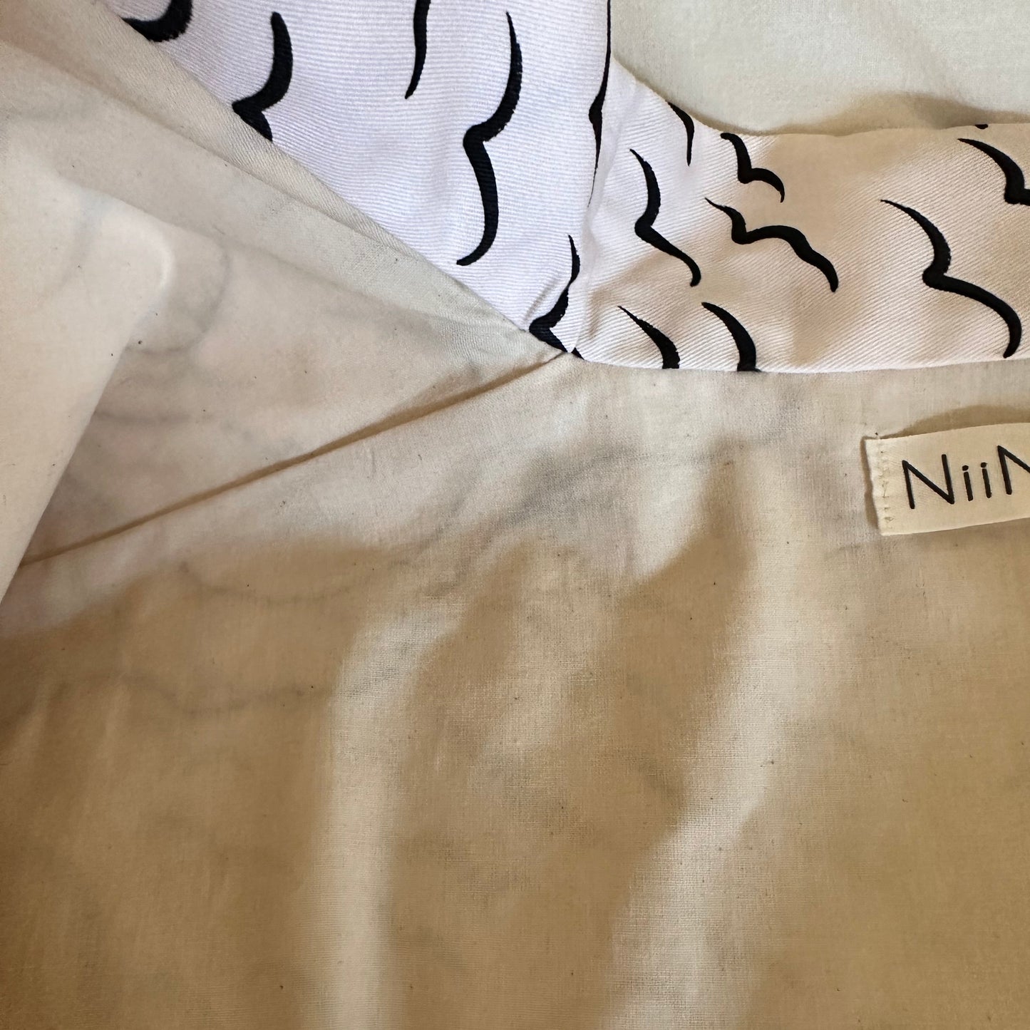 Kamome Embroidered Haori / Ivory & Black – No.01
