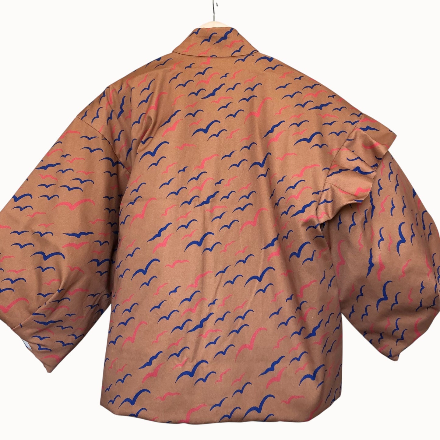 Kamome Pattern Padded Hanten Jacket