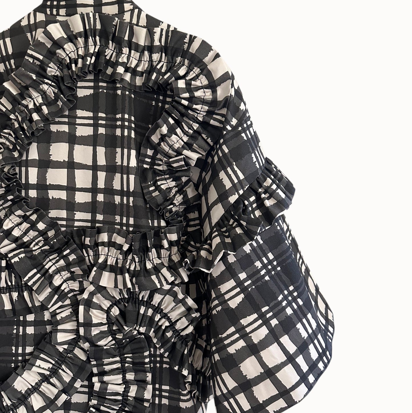 Monochrome Plaid Haori / Study No.01