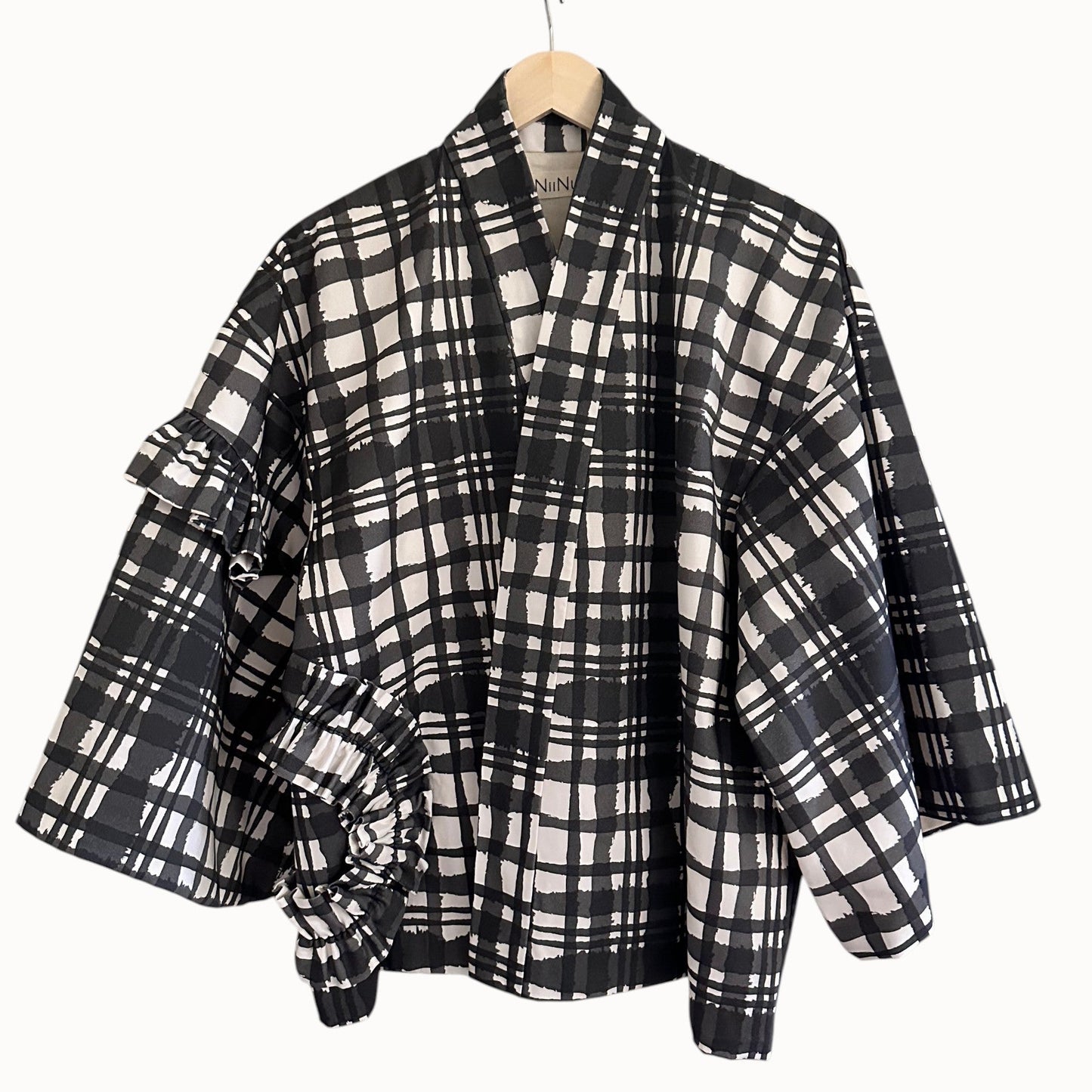 Monochrome Plaid Haori / Study No.01