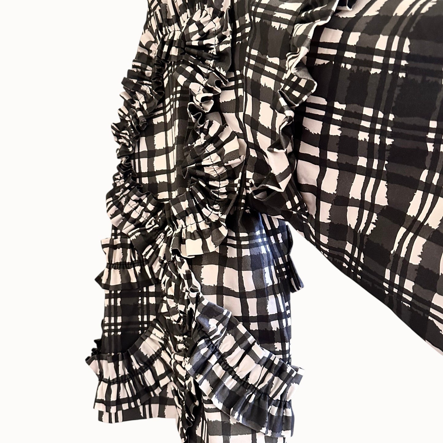 Monochrome Plaid Haori / Study No.01