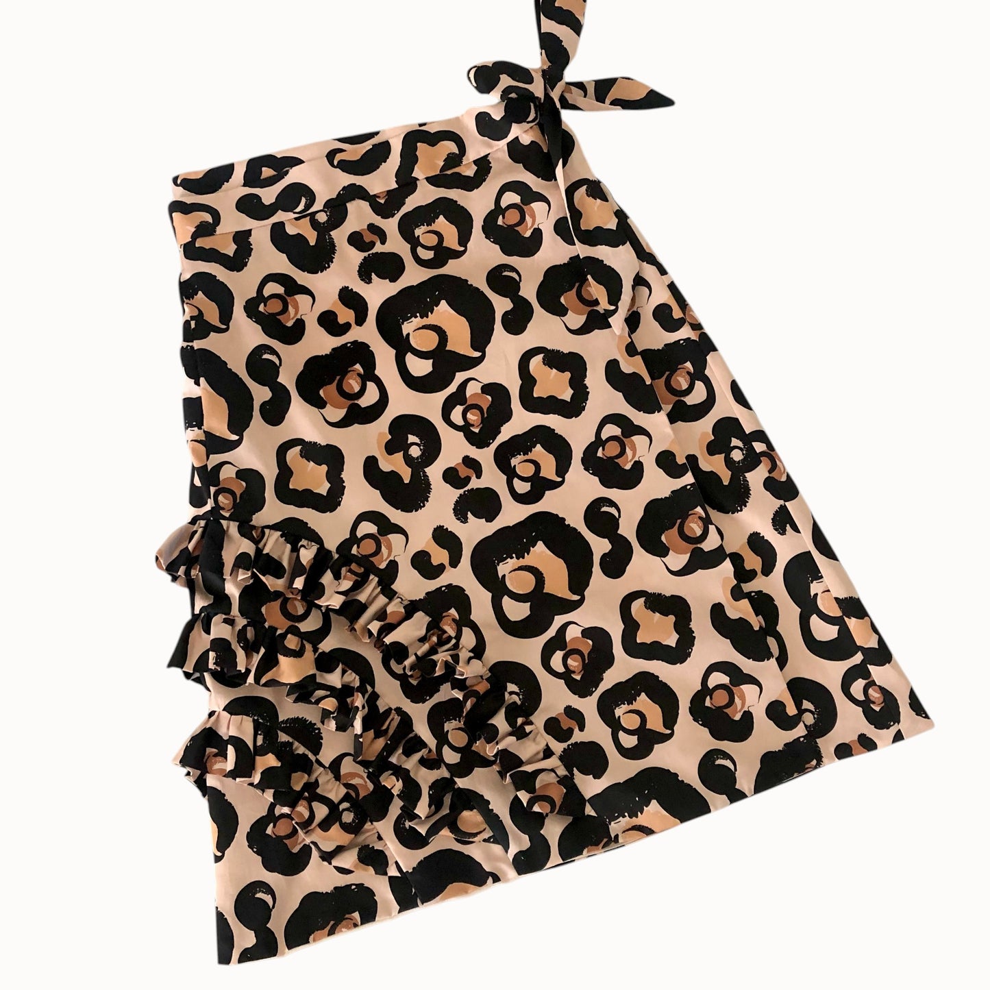Hana Leopard Wrap Skirt