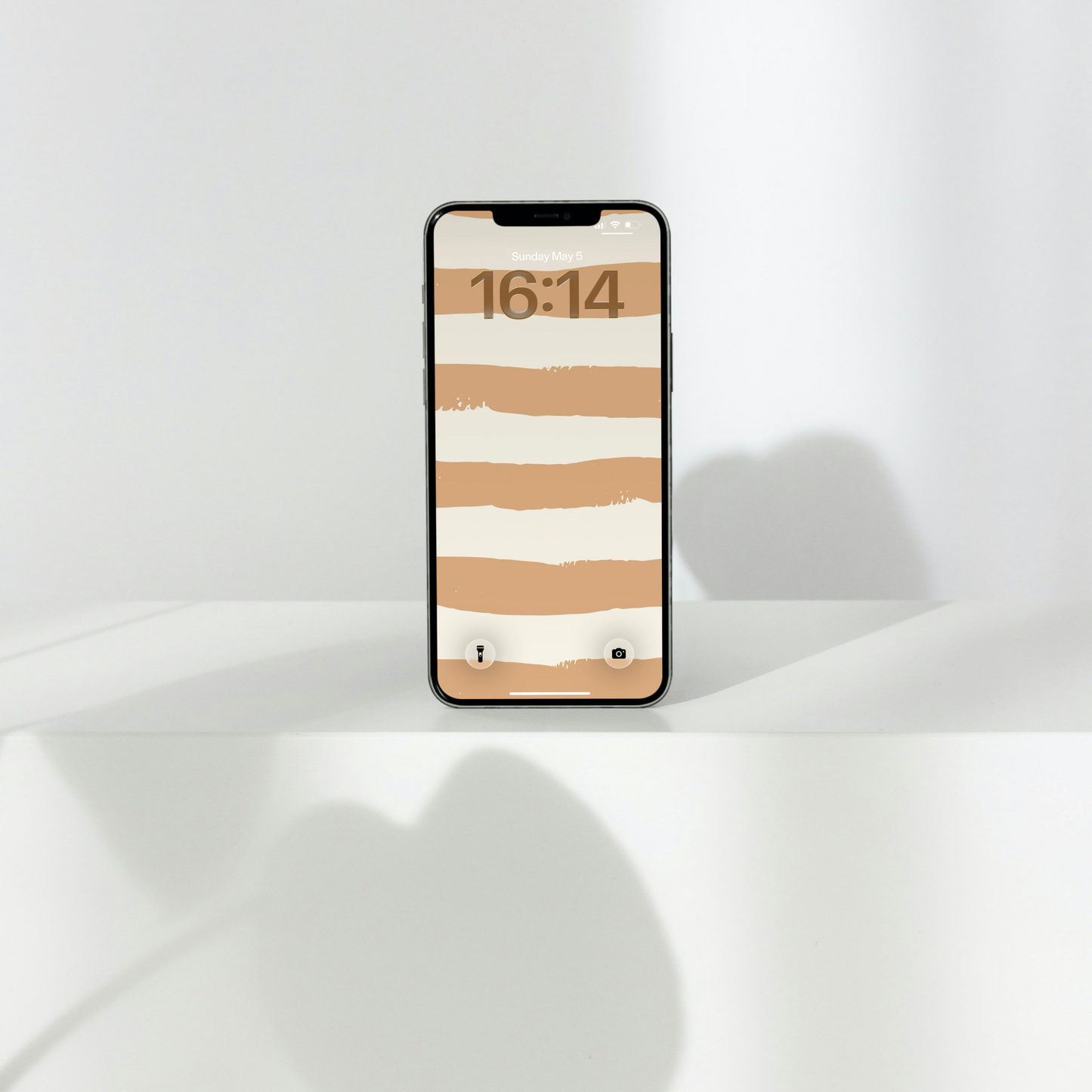 Digital Fragment — Kumo Stripe (Beige & Ivory)