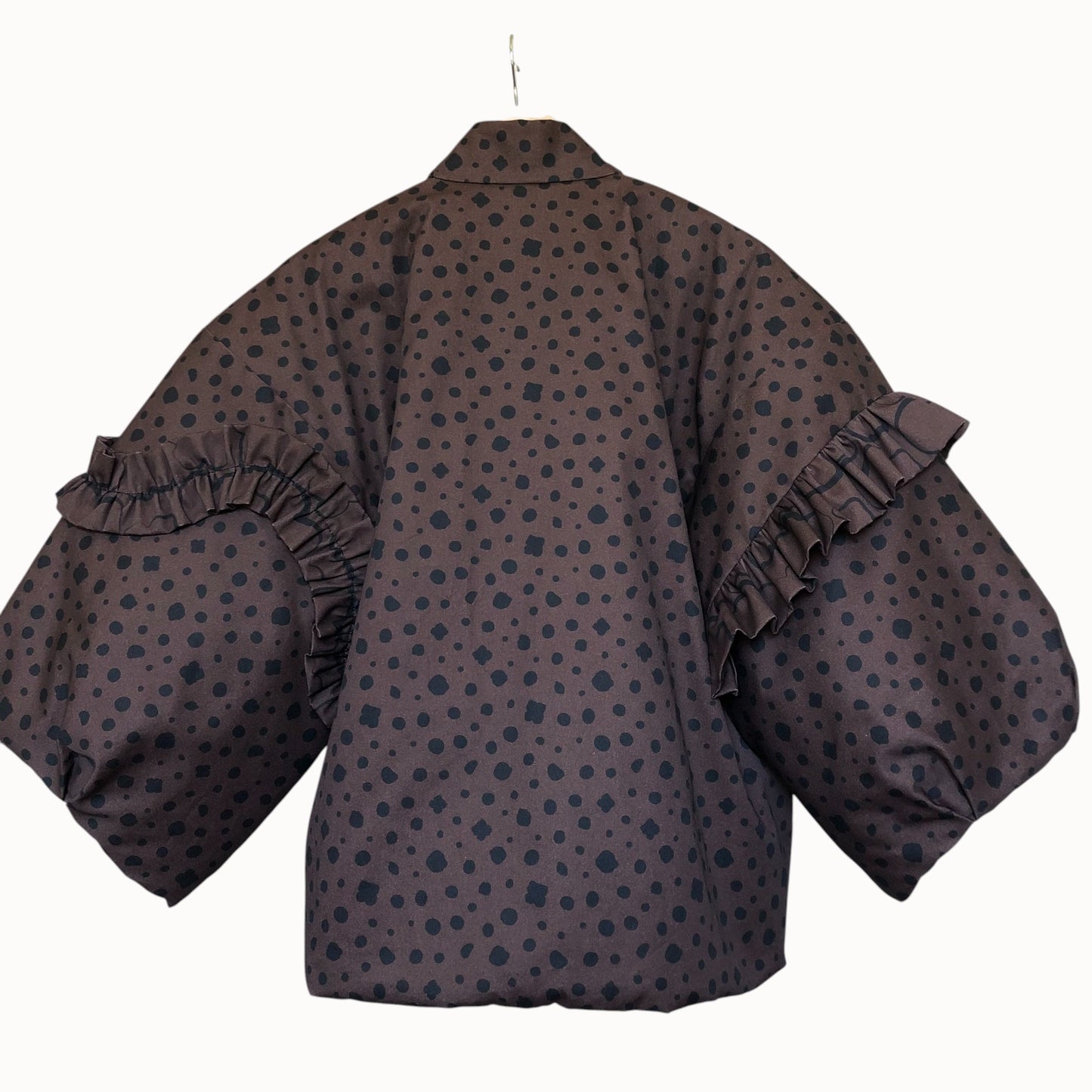 Mixed-Pattern & Padded Hanten Jacket